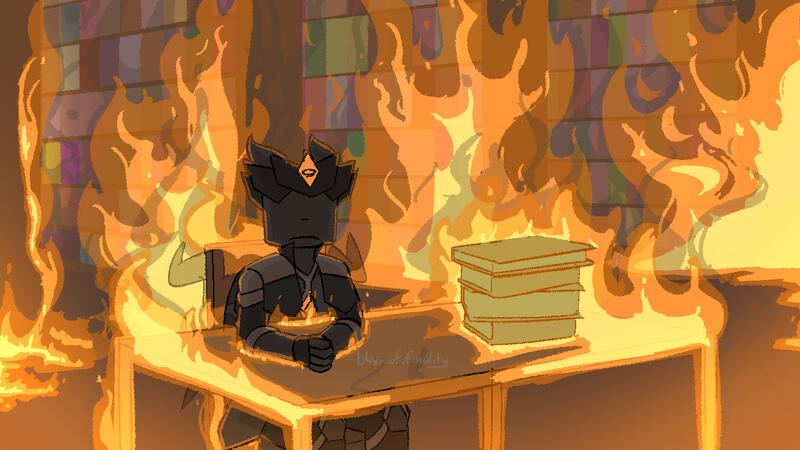 ignitus burning a library @ tower blitz